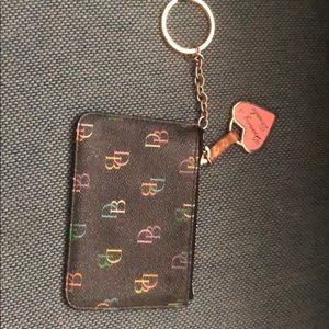 Dooney & Bourke Coin Purse with Rainbow Zip